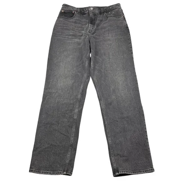 NWT ABERCROMBIE & FITCH The 90's Straight Ultra High Rise Jean Sz 26 SHORT - Picture 2 of 7